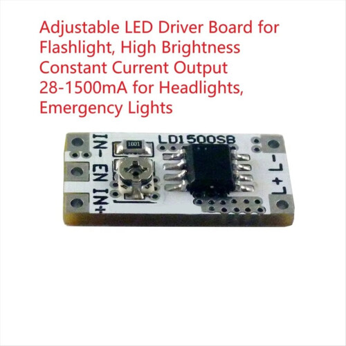 4PCS DC 3-6V 28-1500mA Adjustable Output Current LED Driver Module PWM Controller DC-DC Constant Converter 2