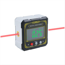 4-Sided Magnetic Dual Laser Woodworking Tools Inclinometer Digital Angle Measuring Instrument with Tilt Measurement