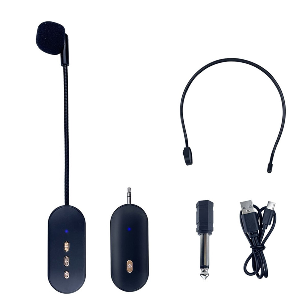 2.4G Wireless Microphone Bee Teaching Loudspeaker Stage Performance Head-Mounted Lecture Audio Computer 4854219233317
