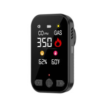 4in1 Carbon Monoxide & Natural Gas Detector LCD Display Detects CO Temperature Humidity for Home EU