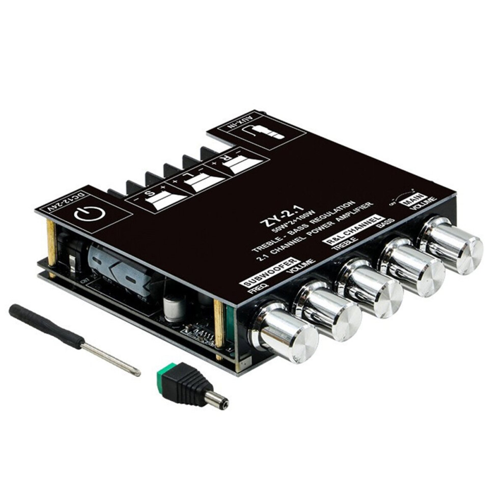 Ld-2.1 Bluetooth 5.0 Sound Amplifier Wireless Subwoofer Board 2X50w+100W 2.1 Channel Audio Speaker Module 4854219239036