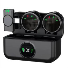 S5 Wireless Lavalier Microphone Magnetic Clip-on Noise Cancelling Mic for Short Videos Recording