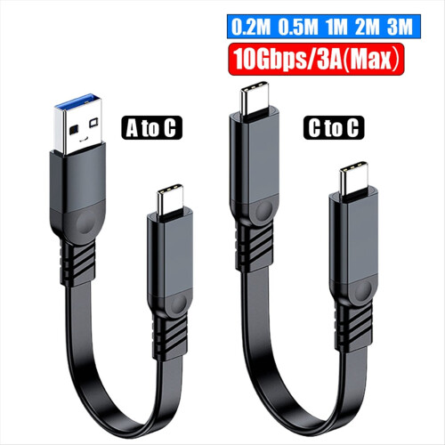 Fast Charging Cable Type C to 10Gb Quick Charge Data for Smartphones, Tablets, Cameras 2
