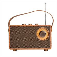 Retro Portable Wireless Bluetooth Speaker High-Quality Powerful Stereo Sound Box Vintage FM Rechargeable MP3 Player