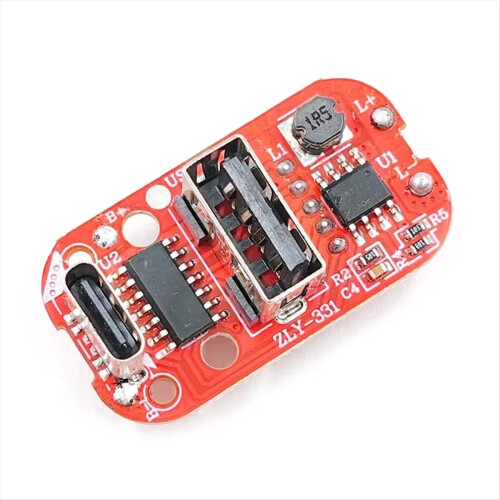0-100 Power Display PCB Driver Plate for Flashlight Fishing Light DIY Repair Parts Type-C Charging Function 2