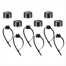 6Pack Solar Pool Lights White RGB LED, Suitable for Ground/Metal Frame Pools Outdoor Lighting