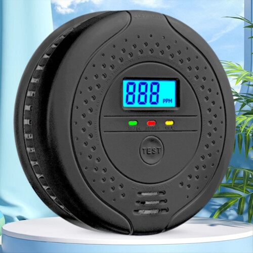 Carbon Monoxide Detector CO Sensor Warning for Home Kitchen High Sensitive LCD Display Alarm 2
