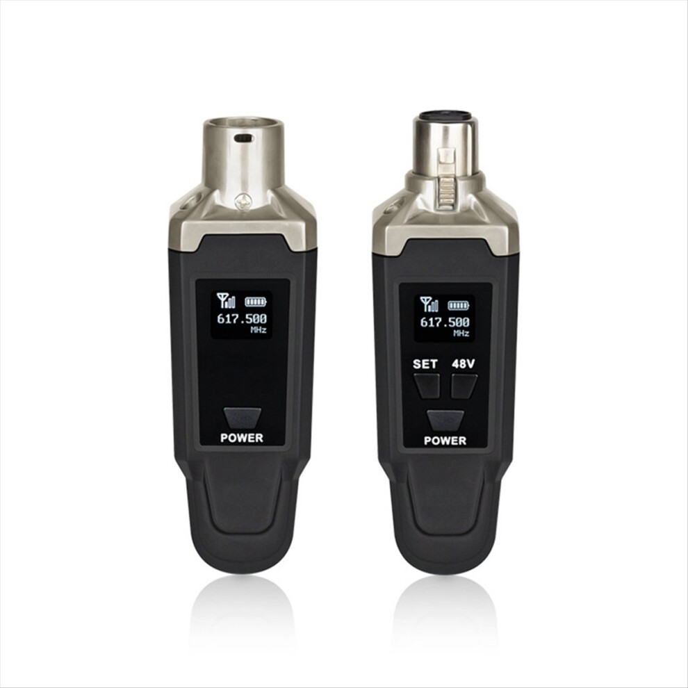 Photos - Radio / Clock Microphone Wired to Wireless Receiver and Transmitter 48V Capacitive Dynamic Instrument