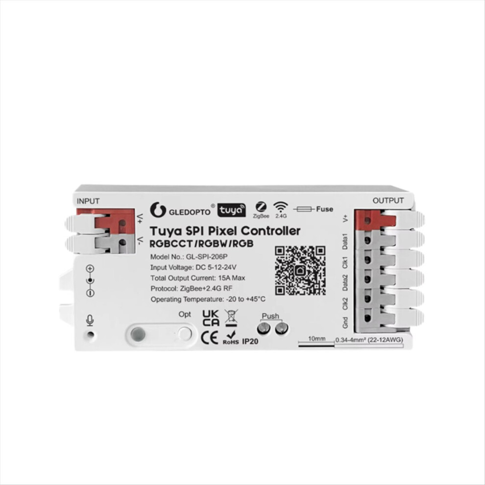 Tuya Spi Pixel Led Controller Rgbcct Rgbw Rgb Dynamic Sync With For Smart Life, Assistant, Zigbee-206P Light 4854219252806