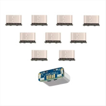 10Pcs USB Connector Type C Female Jack 5Pin SMD SMT Type-C Socket Charging Port