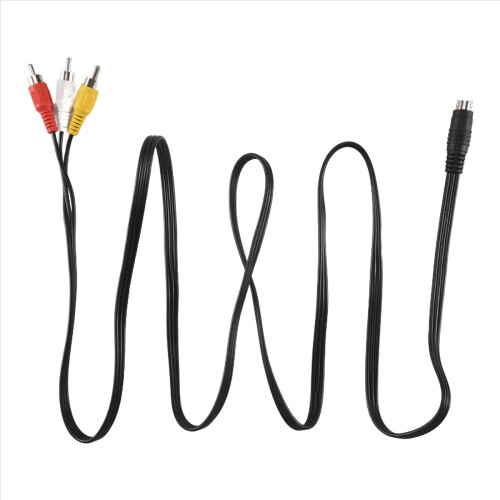 1.5M 4.9ft 3 Male to 4 Pin S-Video TV PC Conversion Cable 2