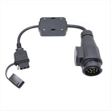 Trailer Connector European 13‑Pin to American 4‑Pin Taillight Circuit Wiring Adapter Plug and Play