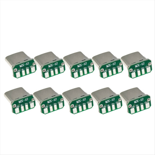 10PCS USB 3.1 Type C Vertical Patch Board 16pin 4 Welding Wire Data Band PCB Male Head 16P Usb Connector