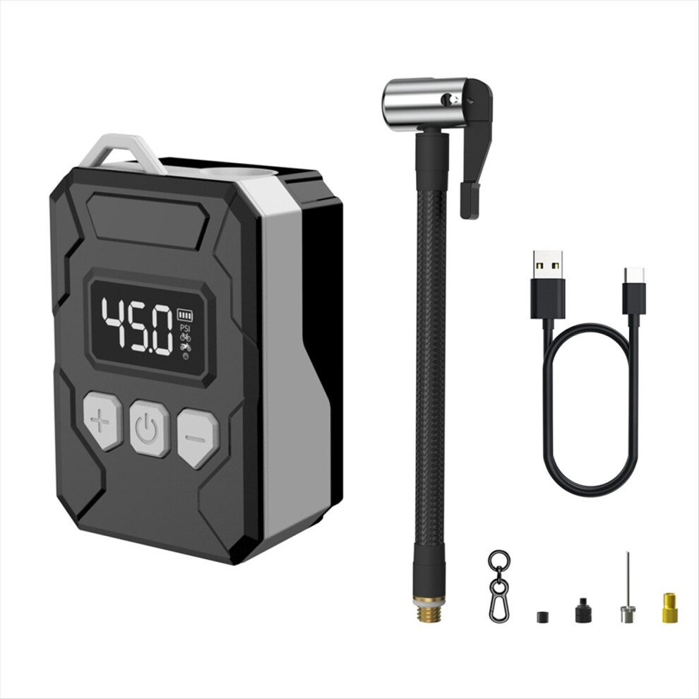 Mini Electric Bike Pump, 150Psi Tiny Cordless Rechargeable Bicycle Pump With Pressure Gauge 4853013932457