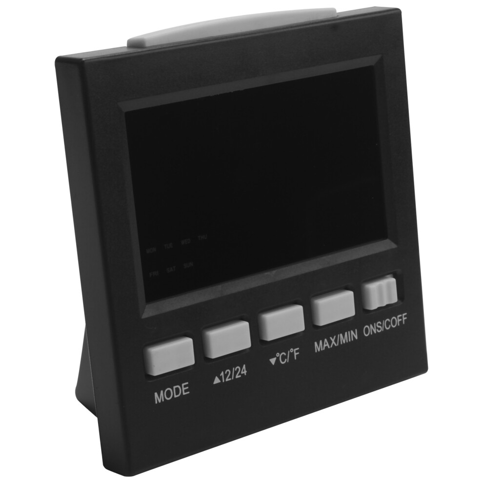 Lcd Digital Hygrometer Thermometer Temperature Humidity Meter Room Indoor Clock Light Saudism