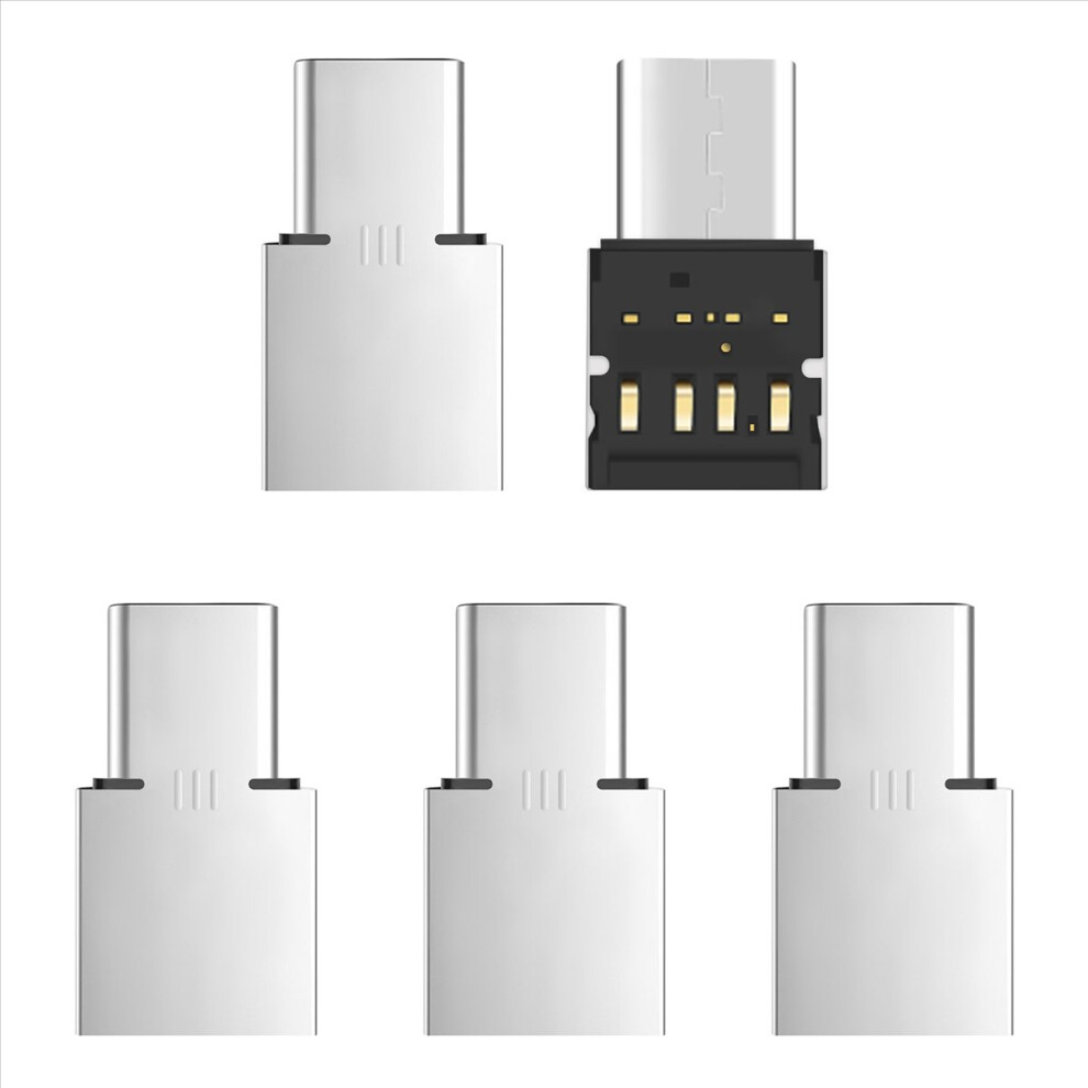 Photos - Card Reader / USB Hub 5pcs Ultra Mini Type-C USB-C to USB 2.0 OTG Adapter for Cell Phone Tablet & Cable Flash Disk