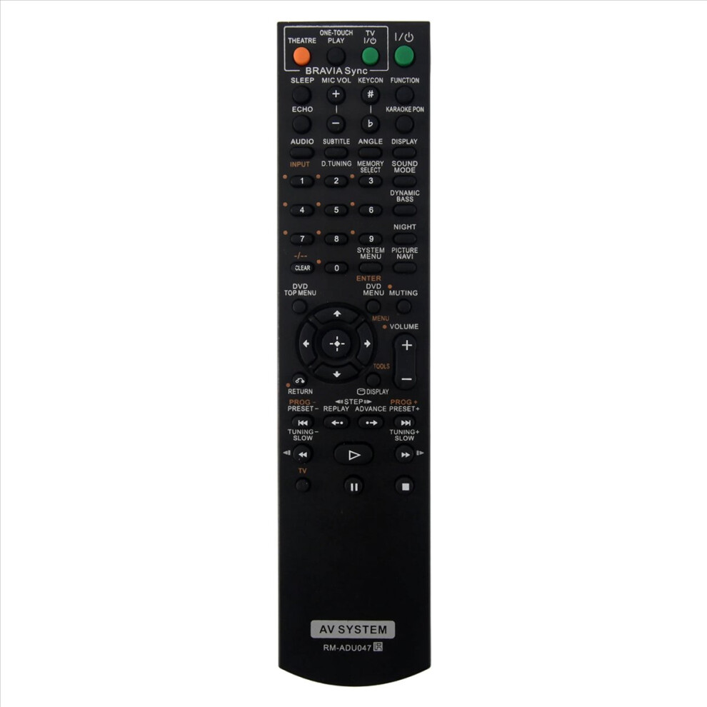 Remote Control For Av Dav-Dz280 Dav-Dz660 Dav-Dz860 Dav-Dz680 Dav-Dz780 Hcd-Dz750 Rm-Adu047 Rm-Adu050 4853013942289