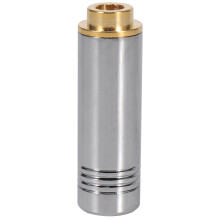 Female Jack Audio Plug Balanced Stereo Earphone 4.4mm 5 Pole Metal Adapter Wire Connector for Headphone Silver