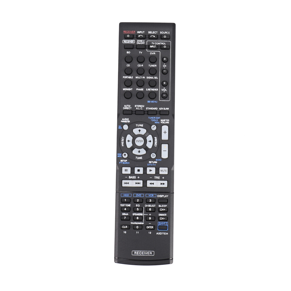 Axd7534 New Remote Control For Av Receiver Home Theater Vsx-819H-S Vsx-819H Vsx-519V-K Black 4853013948380