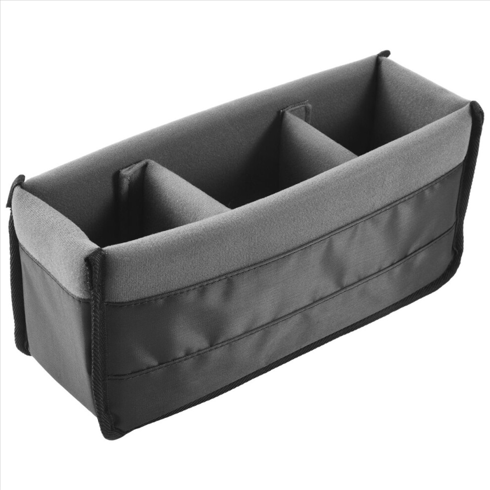 Shockproof Dslr Slr Camera Insert Organizer Case Partition Divider Protection Case(+Grey) Black/Grey 4853013948182