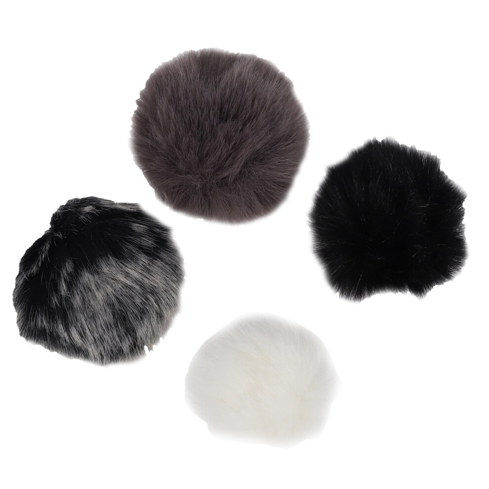 Universal Lavalier Microphone Furry Windscreen Fur Windshield Wind Muff Soft For Lapel Mic 5Mm Black/White/Gray 4853013947628
