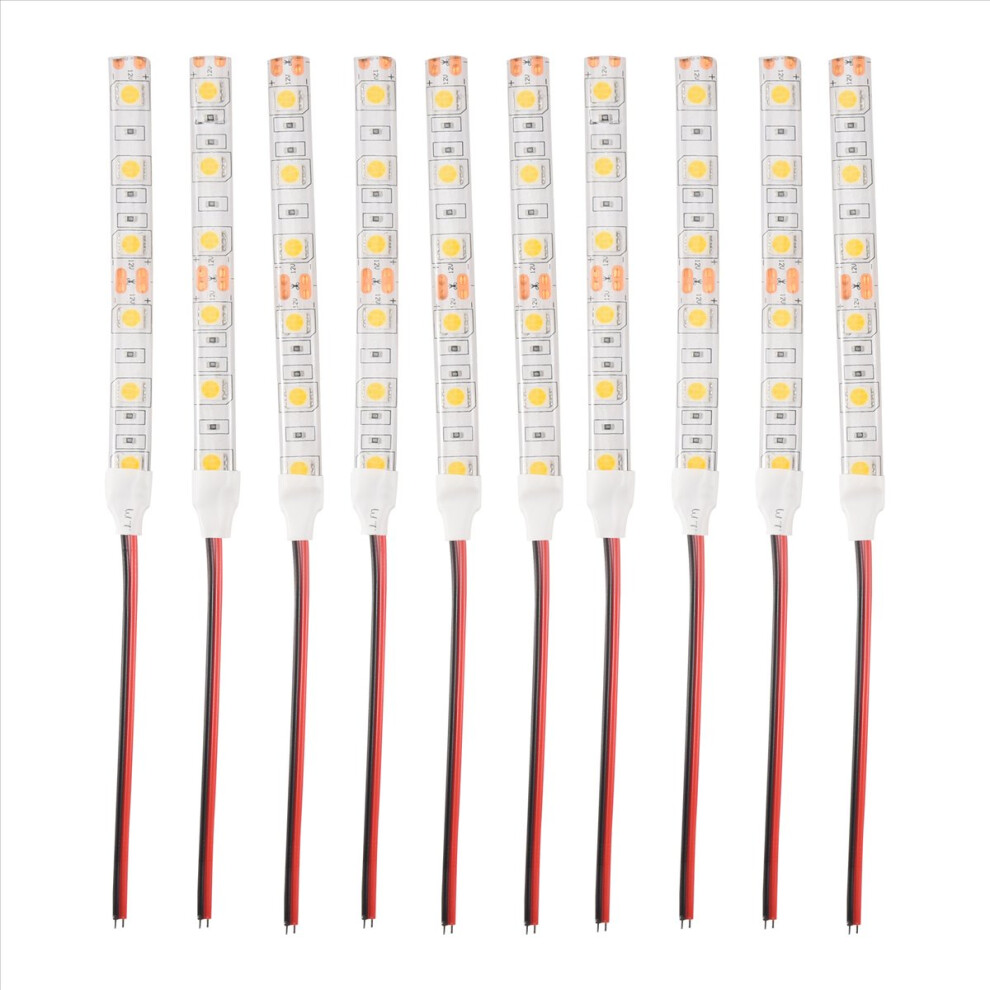 10Pcs 10Cm Waterproof Warm White 5050 Led Strip Lights Dc 12V Caravan Boat Car-image-OPC-PMGPBJT-NEW