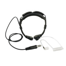 Throat Mic,Retractable Heavy-Duty Control Microphone Headset Plug ( PTT Is Not Included)