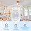 PIR Infrared Motion Sensor Detector DC5-24V Auto on Off Timer Switch Home LED Light Body Lamp(White) 6