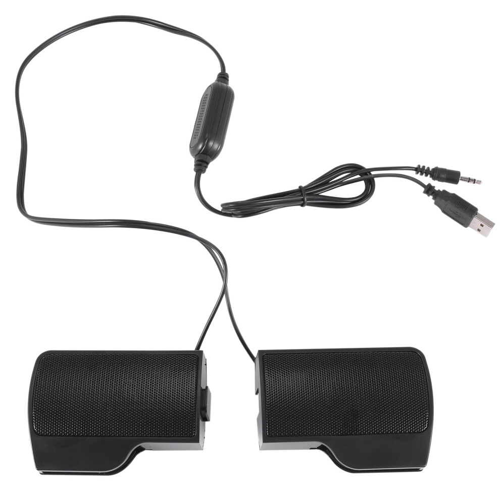 Clip Mini Portable Usb Stereo Speaker Soundbar For Notebook Laptop Computer Pc Mp3 Phone Music Player 4853013956422