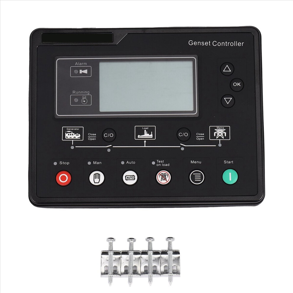 6120U Amf Generator Set Controller Lcd Automatic Genset Ats Control Box Terminal Charge Panel Alternator Part 6120 4853013956408