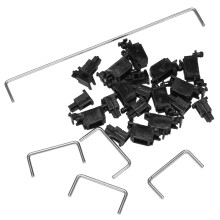 Steel Plate Satellite Shaft for Mechanical Keyboard Cherry MX Switch Black Mounted 6.25U 2U Stabilizers-1