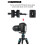 Double Lock Mounting Plate Clamp Quick Release Adjustable Knob Adapter for Tripod Ball Head -06 11
