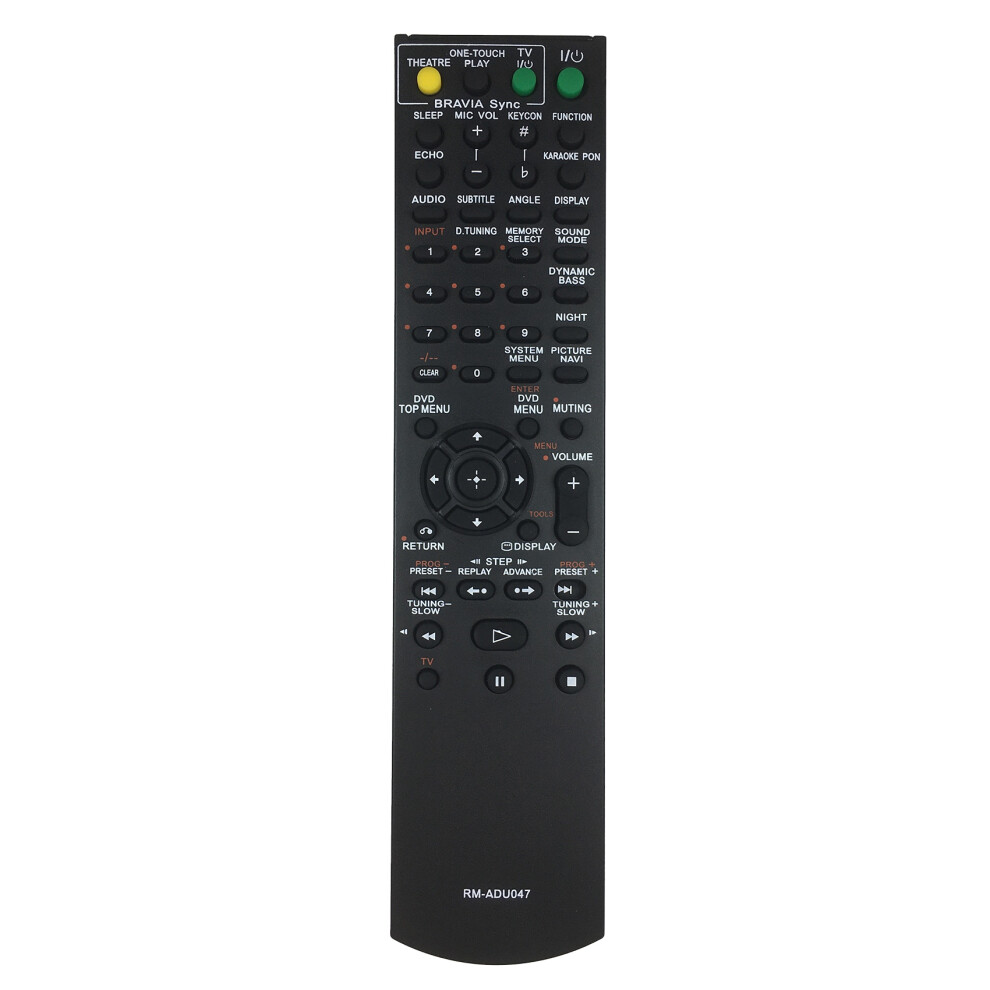 Rm-Adu047 Remote Control For Dav-Hdx475 Dav-Hdx576w Dav-Dz280 Hcd-Dz750 Str-Ksl700 Av Amplifier 4853013963536