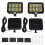 2Pc 2000 Lumen 160 LEDs Solar Wall Lights IP65 Waterproof Wired Motion Sensor Security Flood Light 360 Degree Adjustable 1