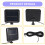 2Pc 2000 Lumen 160 LEDs Solar Wall Lights IP65 Waterproof Wired Motion Sensor Security Flood Light 360 Degree Adjustable 8