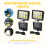 2Pc 2000 Lumen 160 LEDs Solar Wall Lights IP65 Waterproof Wired Motion Sensor Security Flood Light 360 Degree Adjustable 9