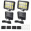 2Pc 2000 Lumen 160 LEDs Solar Wall Lights IP65 Waterproof Wired Motion Sensor Security Flood Light 360 Degree Adjustable 3