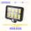 2Pc 2000 Lumen 160 LEDs Solar Wall Lights IP65 Waterproof Wired Motion Sensor Security Flood Light 360 Degree Adjustable 7