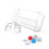 Case Dockable for OLED Model,Clear PC Protective Cover with Thumb Cap 1