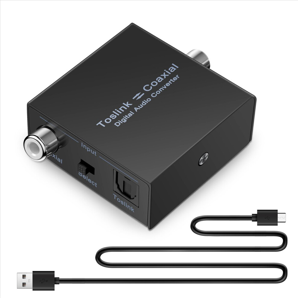 Digital Audio Converter Bi-Directional Coaxial To Optical Toslink Spdif 4853013969965
