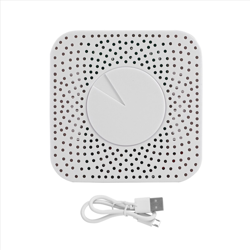 Saudism 6 In 1 Air Quality Monitor Tuya Wifi Smart Housekeeper Pm2.5/Formaldehyde/Voc/Co2/Temperature/Humidity Detector