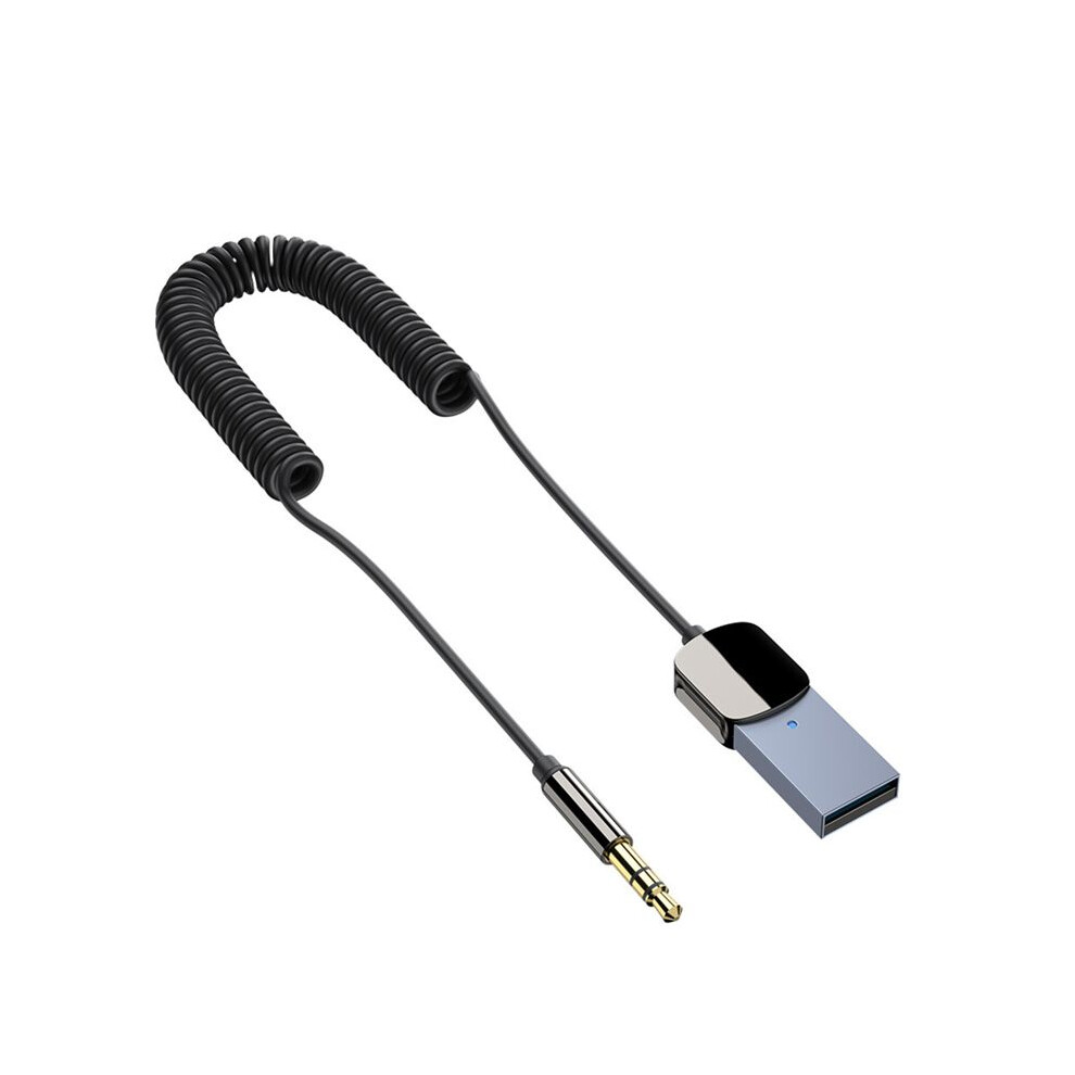 Bluetooth Aux Adapter Usb To 3.5Mm Audio Car Receiver 5.0 Hd Call Aux 4853013975126