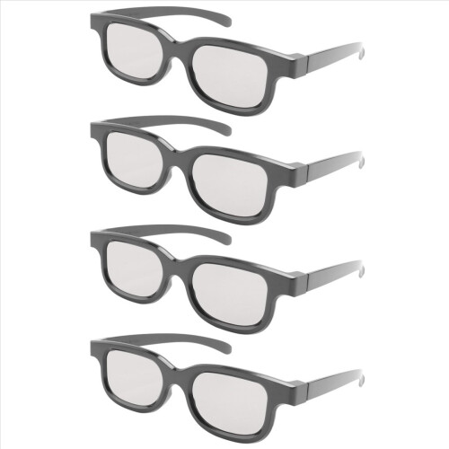 4Pcs Polarized Passive 3D Glasses for Cinema IMIX Screen