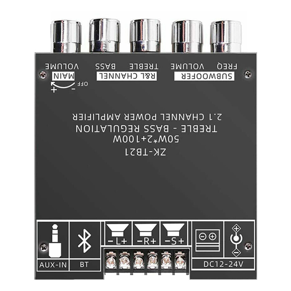 Tb21 Bluetooth 5.0 Subwoofer Amplifier Board 50Wx2+100W 2.1 Channel Power Audio Stereo Amp 4853013978943