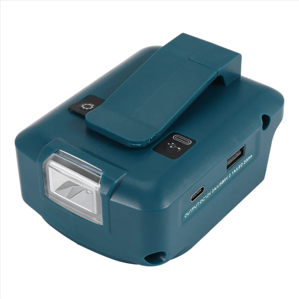 Photos - Power Tool Accessory For ADP05 14.4V/18V Lion Battery USB/Type-C Converter Port with LED Light Spotlight Outdoor for