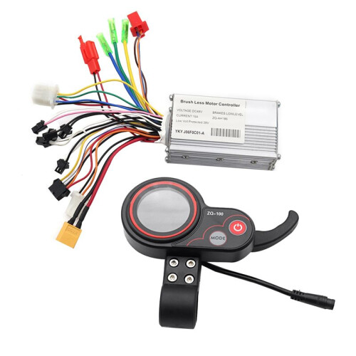 48V Controller+ZQ-100 Mileage Meter Speed Adjustable Electric Scooter 6 Pin Display for 1