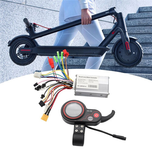 48V Controller+ZQ-100 Mileage Meter Speed Adjustable Electric Scooter 6 Pin Display for 2