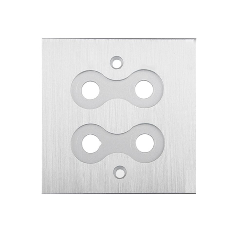 Connector Banana Wall Plate Plug Binding Post For Speakers Home Theater(Single Plate) Silver 4853013993519
