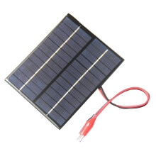 12V 2W Solar Panel Charger Power DIY Cell Module Battery Waterproof for Car Outdoor Camp