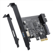 PCI-E 1X To USB 3.2 Gen1 USB3.2 Type-C Front Adapter Card 2 Ports (Type C+ Type A) Expansion